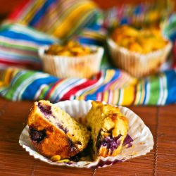 Blueberry Pumpkin Seed Muffins