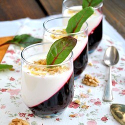 Beetroot Jelly with Buttermilk