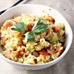 Risotto with Carrots and Feta