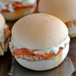 Easy Sausage Pizza Sliders