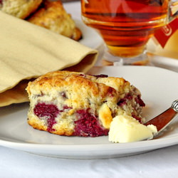 Raspberry Chocolate Scones