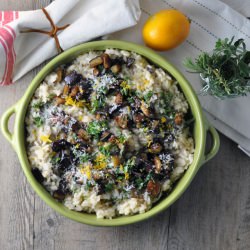 Eggplant and Meyer Lemon Risotto