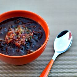 Black Bean Chili w/ Chocolate