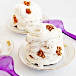 Meringue w/ Caramelized Nuts