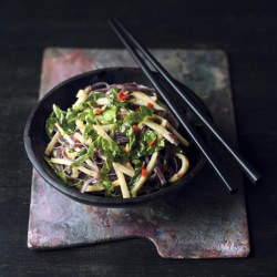 Salsify & Sprout Top Stir Fry
