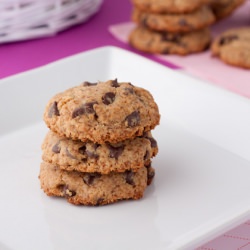 Vegan Chewy Carob Chip Cookies