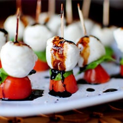 Caprese Skewers with Balsamic