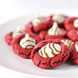 Red Velvet Blossom Cookies
