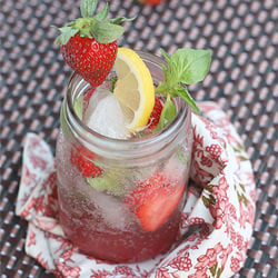 Strawberry Basil Mojito