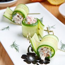 Cucumber and Feta Rolls