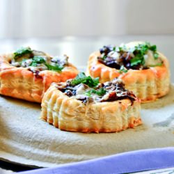 Mushroom & Caramelized Onion Tarts