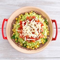 Five Layer Dip with Chili Chips