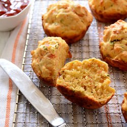 Spiced Red Carrot Muffins