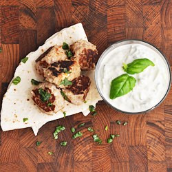 Meatballs with Feta and Tzatziki