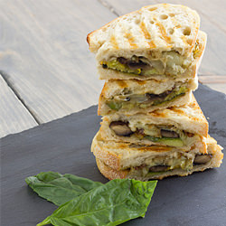 Pesto-Roasted Veggie Sandwiches