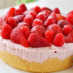 White Choc Raspberry Cheesecake