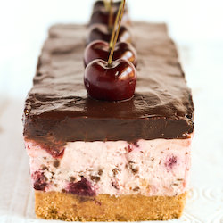 Chocolate Chip Cherry Cheesecake