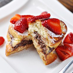Nutella Stuffed French Toast