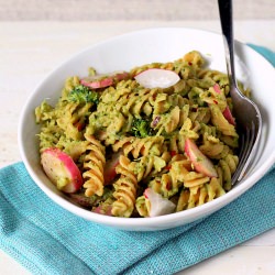 Fusilli with Broccoli Basil Pesto