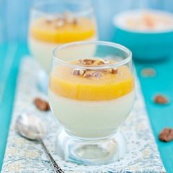 Panna Cotta with Peaches