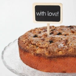 Pear, Sesame & Nut Cake
