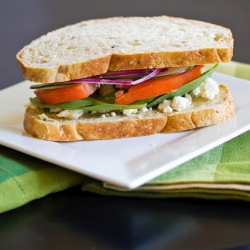 Mediterranean Veggie Sandwich