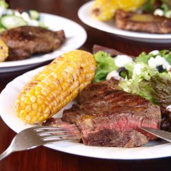 Grilled Steak and Greek Salad