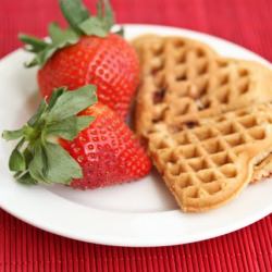 Strawberry Cake Waffles