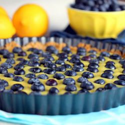 Meyer Lemon Blueberry Tart