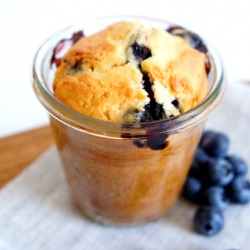 Blueberry Vanilla Cake to Go