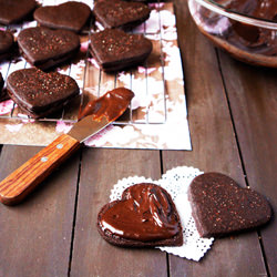 Chocolate Fudge Sandwich Cookies