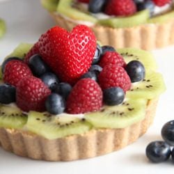 I Heart You Fruit Tart