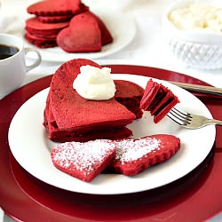 Red Velvet Pancakes