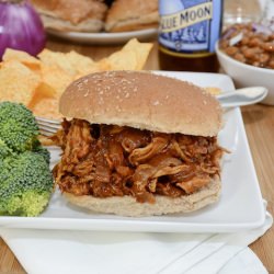 Barbecued Pulled Chicken Sandwiches