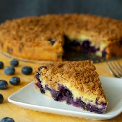 Blueberry Streusel Cake