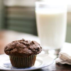 Snow Day Chocolate Muffins