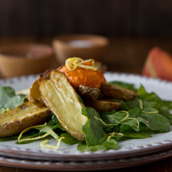 Fingerling Salad with Romesco Aauce