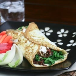 Spinach Egg White Omelette