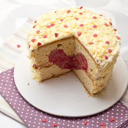 Vanilla Raspberry Cake