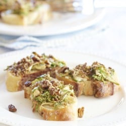 Brussel Sprout Bruschetta