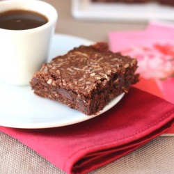 Salted Dark Chocolate Brownies