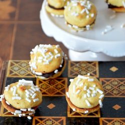 Rice Cookies with Dark Chocolate