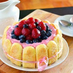 Raspberry Cream Cake