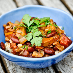 Vegan Bean and Sausage Chili