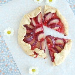 Vanilla-Spiked Plum Galette