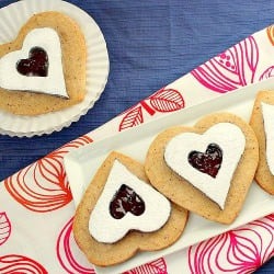 Two-tone Linzer Hearts