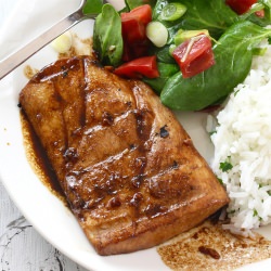 Ginger Honey Glazed Mahi Mahi