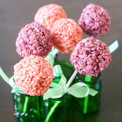 Strawberry and Blueberry Rice Krispies