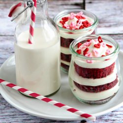 Red Velvet Cupcakes in a Jar
