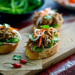 Shredded Pork Banh Mi Bites